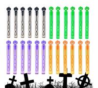 Lpoppcx Halloween Bubble Sticks, Pack of 24 Halloween Blowing Sticks Set, Handheld Blower Toy Filling for Activities, Parties, , Outdoor, Classroom, Summer, Birthday