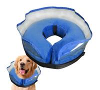 Lpoppcx Inflatable Cone Collar for Dogs | Adjustable Protector Circle Pillow Guard,Inflatable Cone | for Post Recovery Wound Licking Spay Neck