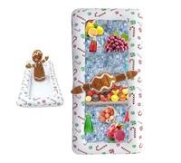 Lpoppcx Inflatable Cooler for Table | Food Drink Containers | Holder Gingerbread Man Shape Cooling Container for Outdoor Indoor Hot Weather Party Picnic Back Yard Pool Bbq