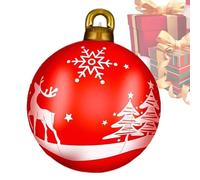 Lpoppcx Large Christmas Balls | 23Inch Large Inflatable Christmas Ornaments - Big Props Festive Decorations for Party Winter Garden Party Festival Yard Porch Outside Indoor
