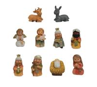 Lpoppcx Nativity Scene | Miniature Jesus Figurine - Resin Cartoon Religious Figurine for Garden Church Grandma Grandpa Friend Adult Dorm Bedside Table