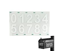 Lpoppcx Number Stickers for Mailbox, Waterproof Reflective House Numbers Decals, Address Sign Decals for Homeowners Apartment Landlords Residential Commercial Buildings Property Managers Business