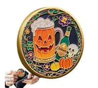 Lpoppcx Pirate Coin,Ghost Collectible Commemorative Halloween Coin - Art Display Home Decor for Collectors Enthusiasts Holiday Table Desk Cabinets Women Men Birthdays Party Carnival Bedroom