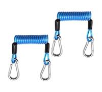 Lpoppcx Stand Up Paddle Board Lead - Robust and Elastic Cord with Carabiner | 2-Piece Straps for Stand Up Paddle Boards - For River Fishing, Camping, Outdoor, Boating and Marine