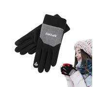 Lpoppcx Winter Gloves for Men,Winter Warm Touchscreen Gloves,Windproof Mittens - for Men Women Mountain Biking Cycling Garden Enforcement Work Driving