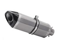 LPOXD 51mm Universal Motorcycle Titanium Alloy Exhaust Pipe Modified Carbon Fiber Muffler Pipe For Yamaha XJ6 MT07 R3 Parts(TYPE-B 60MM)