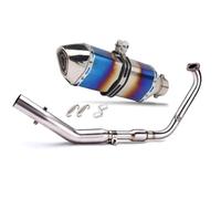 LPOXD Motorcycle Exhaust Muffler Full Systems Pipe For Yamaha MT15 R15 V3 V4 2017-2023 Stainless Steel Accessories Modified(TYPE-A)