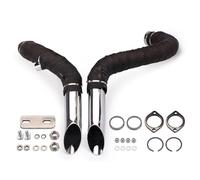 LPOXD Motorcycle Exhaust Pipe For Harley For Davidson T7 For Softail For Sportster 883 1200 Accessories Modified Replacement(D Silver)