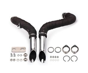 LPOXD Motorcycle Exhaust Pipe For Harley For Davidson T7 For Softail For Sportster 883 1200 Accessories Modified Replacement(D Silver)