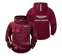 LPPALsjd Mens Sportstyle Hoodies for A.s.t.o.n M.a.r.ti.n Coats with Pocket Sweatshirt Pullover Tops Hoody Half Zip Jackets Hooded Street Wear-JHS||XXL