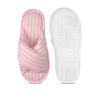 LPQCGHNFD Slippers for Women with Non-Slip Soft Sole, Comfortable Slide Sandals, Breathable Stripes, Exposed Toe, Low Heel for Home Use