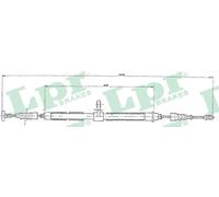 LPR C0019B Cable, parking brake for ALFA ROMEO