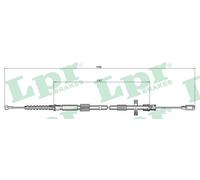 LPR C0050B Cable, parking brake for AUDI,SEAT