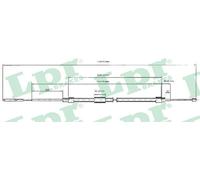 LPR C0076B Handbrake cable
