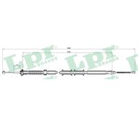LPR C0307B Handbrake cable