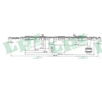 LPR C0321B Handbrake cable