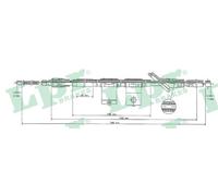 LPR C0323B Cable, parking brake for HYUNDAI