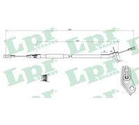 LPR C0446B Handbrake cable