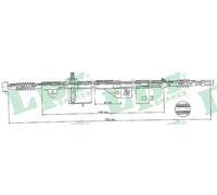 LPR C0500B Handbrake cable