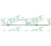 LPR C0720B Cable, parking brake for RENAULT