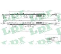 LPR C1674B Cable, parking brake for OPEL,VAUXHALL