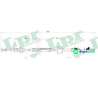 LPR CLUTCH CONTROL CABLE PULL C0455C FOR VW