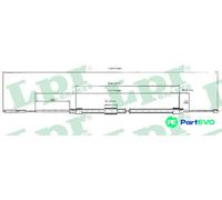LPR PARKING BRAKE CABLE PULL C0076B FOR BMW