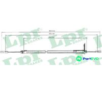 LPR PARKING BRAKE CABLE PULL C0440B FOR MERCEDES-BENZ