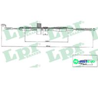 LPR PARKING BRAKE CABLE PULL C0971B