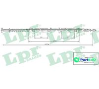 LPR PARKING BRAKE CABLE PULL C1238B FOR FIAT