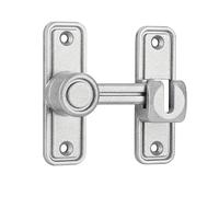 Lpraer Barn Door Lock Latch Hardware, Silver, 90/180 Degree Heavy Duty Zinc Alloy Security Gate Latches Flip Bolt Latch Lock for Garage Garden Bathroom Cabinet Indoor Outdoor Window Sliding Door
