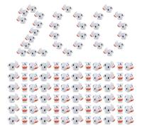 LPREUTWN 200 Pcs Mini Resin Cows Bulk Animals Figures Tiny Plastic Cow Statues DIY Miniature Garden Accessories for Forest Figures Adorable Landscape Fairy Outdoor Moss Garden DIY Ornament