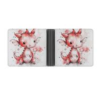 LPSADGF An Ancient Swamp Men's Wallet Leather Money Clip Slim Passcase With 6 Card Slots, 2 Hidden Pockets, Ink Style Dragon, One size, Modern