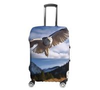LPSADGF Animals And Landscapes Luggage Cover Protector - Travel Suitcase Sleeve with Dual-Sided Prints, Universal Fit 18-32 Inch, Washable Anti-Scratch Travel Baggage Cover, white, Small, Colorful