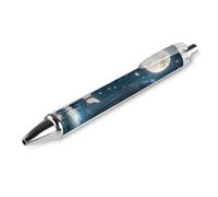 LPSADGF Ballpoint Pens 1 PCS, Black Light Fantasy Forest Retractable Smooth Writing Pens with Quick-Drying Ink, Comfort Grip Office Black Pens for Everyday Use, Bulk Office Supplies for Professionals