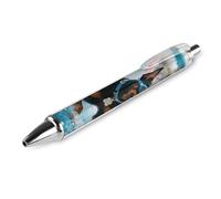 LPSADGF Ballpoint Pens 1 PCS, Doberman Pool Blitz Retractable Smooth Writing Pens with Quick-Drying Ink, Comfort Grip Office Black Pens for Everyday Use, Bulk Office Supplies for Professionals