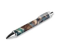 LPSADGF Ballpoint Pens 1 PCS, Fantasy Pirate Ship Retractable Smooth Writing Pens with Quick-Drying Ink, Comfort Grip Office Black Pens for Everyday Use, Bulk Office Supplies for Professionals