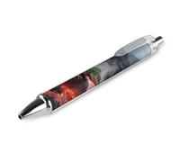 LPSADGF Ballpoint Pens 1 PCS, Lizard by Magma Lake Retractable Smooth Writing Pens with Quick-Drying Ink, Comfort Grip Office Black Pens for Everyday Use, Bulk Office Supplies for Professionals