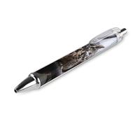 LPSADGF Ballpoint Pens 1 PCS, Owl on A Branch Retractable Smooth Writing Pens with Quick-Drying Ink, Comfort Grip Office Black Pens for Everyday Use, Bulk Office Supplies for Professionals