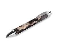 LPSADGF Ballpoint Pens 1 PCS, Pug Dogs Retractable Smooth Writing Pens with Quick-Drying Ink, Comfort Grip Office Black Pens for Everyday Use, Bulk Office Supplies for Professionals
