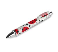 LPSADGF Ballpoint Pens 1 PCS, Red Black Spotted Ladybug Retractable Smooth Writing Pens with Quick-Drying Ink, Comfort Grip Office Black Pens for Everyday Use, Bulk Office Supplies for Professionals