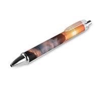 LPSADGF Ballpoint Pens 1 PCS, Reef at Sunset Retractable Smooth Writing Pens with Quick-Drying Ink, Comfort Grip Office Black Pens for Everyday Use, Bulk Office Supplies for Professionals