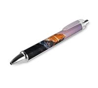 LPSADGF Ballpoint Pens 1 PCS, Rocky Mountains Retractable Smooth Writing Pens with Quick-Drying Ink, Comfort Grip Office Black Pens for Everyday Use, Bulk Office Supplies for Professionals