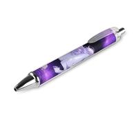 LPSADGF Ballpoint Pens 1 PCS, Silver Horse Retractable Smooth Writing Pens with Quick-Drying Ink, Comfort Grip Office Black Pens for Everyday Use, Bulk Office Supplies for Professionals