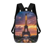 LPSADGF Beautiful Eiffel Tower Paris Laptop Backpack Hiking Travel Daypack 17 Inch Casual Computer Bag for Men & Women