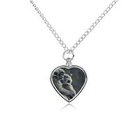 LPSADGF Black Monkey Pet Cremation Jewelry for Ashes, Pet Urn Necklace Dog Cat Ashes Holder Memorial Locket Pendant with Long Chain, Cremation Urn Necklace for Pets Lovers
