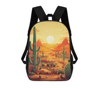 LPSADGF Cactus at Sunset Laptop Backpack Hiking Travel Daypack 17 Inch Casual Computer Bag for Men & Women