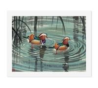 LPSADGF Chinese Style Mandarin Ducks DIY Paint by Numbers Kit for Adults Beginners Digital Oil Painting Kit Landscape Digital Paints by Number Easy Canvas Art Print for Home Wall Decoration 30x40cm