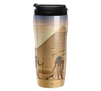 LPSADGF Coffee Mug Double Wall Insulated Ancient Egyptians Travel Coffee Tumbler for Hot/Ice Tea To Go Cups with Lids Leak-proof And Skid-proof Design for Home, Office, Parties 12Oz