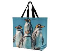 LPSADGF Colorful Bohemian Patterns Tote Bag for Women - Reusable Foldable Grocery Shopping Bag, Crossbody Shoulder Handbag, Animals, 40x40x16cm